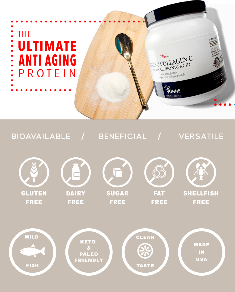 collagen powder features